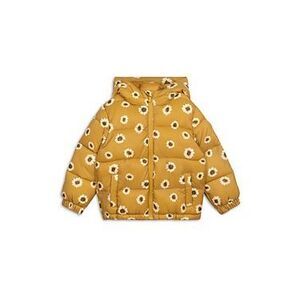 Miles the Label Girls' Sunflower Print Hooded Puffer Jacket - Baby Size 18M
